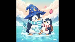 Penguin Series 242 親ペンギンがコペンギンに魚をプレゼント