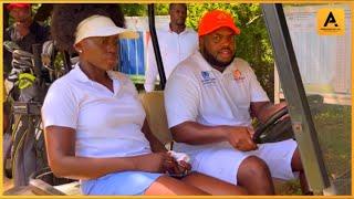 AKOTHEE & BOYFRIEND NELLY OAKS ! PLAY GOLF DURING AKOTHEE FOUNDATION CHARITY EVENT
