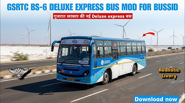 Download Realistic GSRTC BS-6 Deluxe 🔥 Bus (Original) Mod for Bussid.