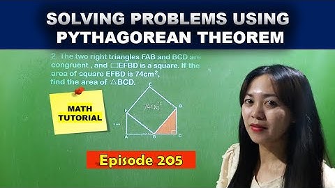SOLVING PROBLEMS USING PYTHAGOREAN THEOREM / MATH TUTORIAL