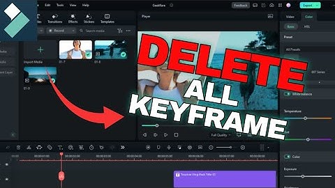 How to Delete All Keyframes in Filmora 2025?