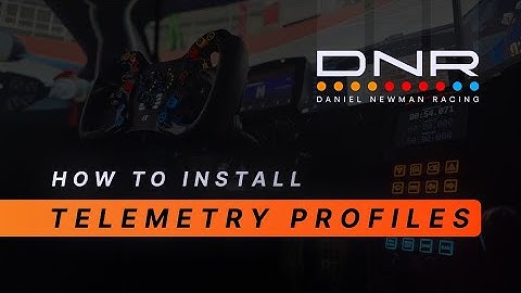 DNR Telemetry LED Profile - SimHub Installation (Daniel Newman Racing)
