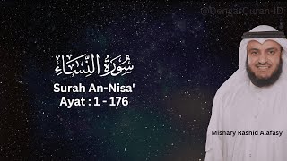 Surat An Nisa' | Syeik Mishary Rashid Alafasy | Murottal Merdu