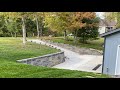 Time Lapse - Driveway Excavation, Retaining Walls, and Concrete Work