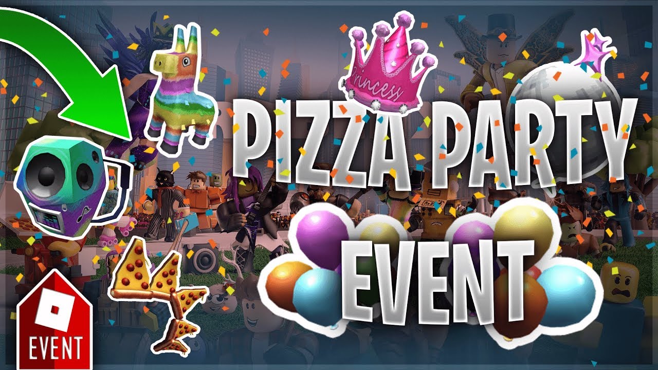 How To Get All New Event Items Guide Roblox Pizza Party 2019 Youtube - how to get all pizza party event items on roblox *easy*