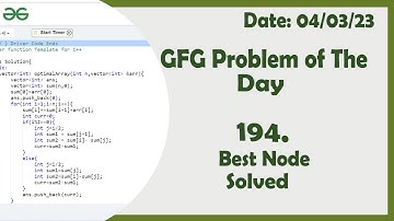 Best Node || C++ || GFG Daily Problem