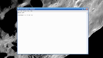 Batch File Shutdown Computer Program