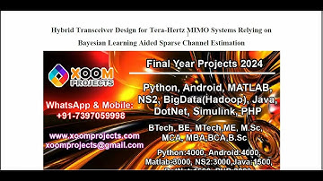 Hybrid Transceiver Design for Tera Hertz MIMO Systems Relying on Bayesian Learning Aided Sparse Chan