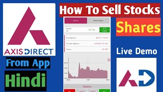 Stocks, Shares Selling Live Demo From AxisDirect app