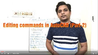Editing Commands in AutoCAD (Part-2) {Array Command} [By: Er. C.S.Nagendra]