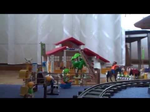 Dustins Playmobil World by Train