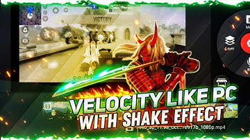 Edit Velocity Like Pc With Shake Effect In Kinemaster || Velocity Edit Tutorial Free Fire 🔔