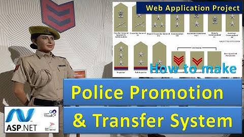 Police Promotion and Transfer C# asp.net Sql Server Online Project |  BCA BE | asp190 #highblixasp