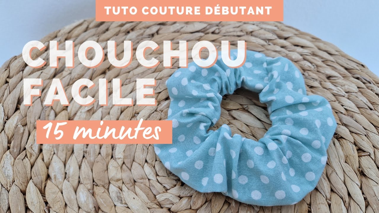 Scrunchie tutorial: perfect sewing accessory for beginners - YouTube