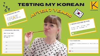 testing my korean knowledge after learning it for 7 years🇰🇷 (with Klearner's quizzes!)