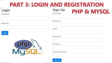 Part 3: Complete Login and Registration form using PHP and MySQL database
