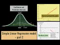 Statistics 09 Correlation &amp; Regression   05 Simple linear Regression model - part II