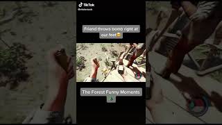 🤣 The Forest приколи з Форест. My friend burn me 🌳 Підбірка Forest funny moments 19 #shorts