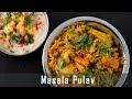 Masala pulao recipe in cooker     veg cooker pulao  and raita  instant pulav recipe