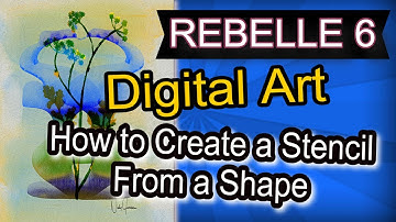 How to Create and Use a Stencil from a shape in Rebelle 6.