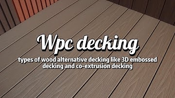WPC decking is a wood plastic composite decking for outdoor
