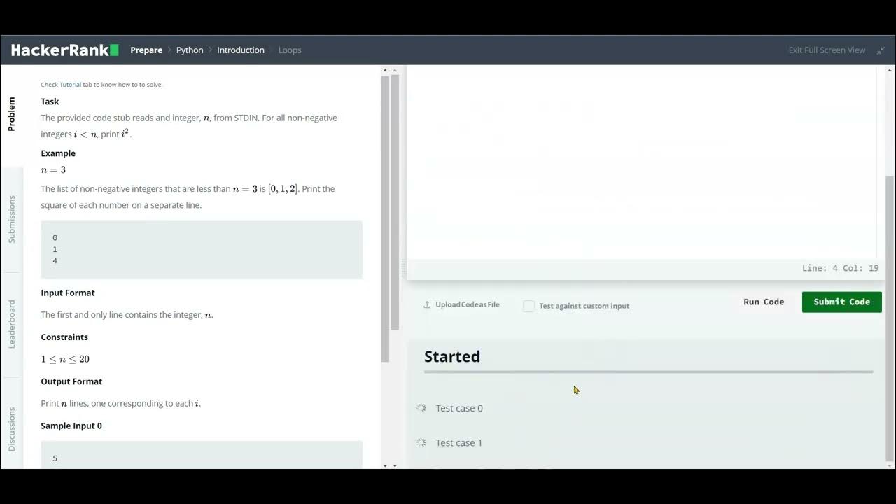 Hackerrank Python Loops - YouTube