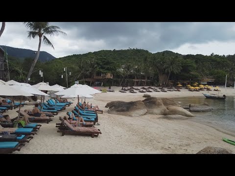 ปานวิมาน หาดท้องนายปาน เกาะพะงัน ทะเลสวยๆ ในวันฝนตก