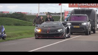 SUPERCARS AND TUNERCARS LEAVING!! Burnouts, powerslides, revs, accelerations and more!!