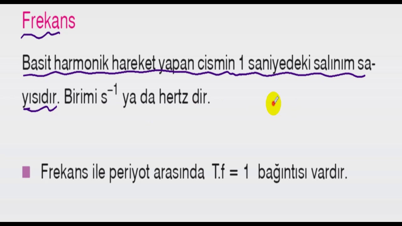 basit harmonik hareket konu anlatm