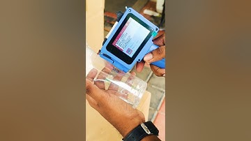 5 Line Printing with Mini Inkjet Printer | Batch, MRP, Date Printing on Pouches & Bottles #printer