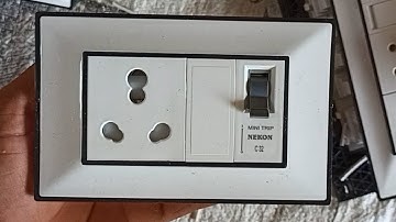 mcb connection | modular MCB connection in switch bord | 1 mcb 1 power socket connection | MCB