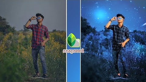 moody blue Effect photo Editing🔥 || snapseed background colour change ||