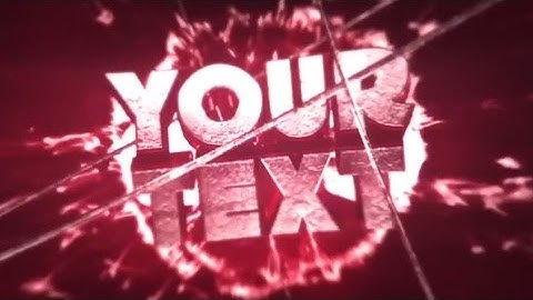 Free Red Sync Intro Template - After effects and Cinema 4D Template - Download