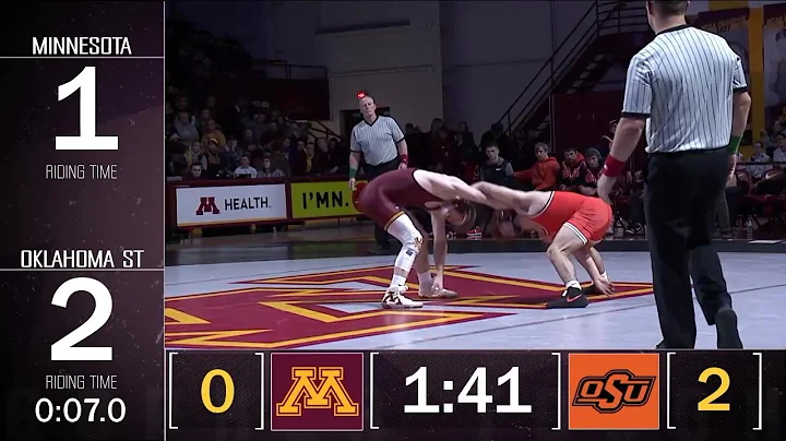 133 Pounds: #9 Daton Fix (Oklahoma State) vs. #6 Ethan Lizak (Minnesota) | BIg Ten Wrestling