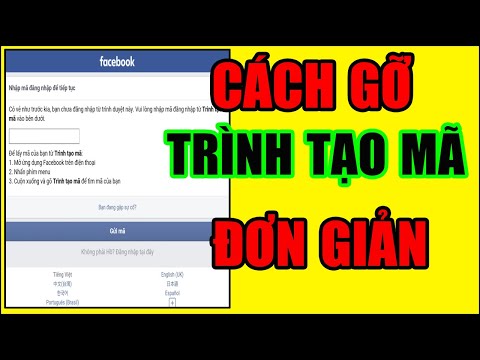 Video Cách mở xác thực 2 yếu tố, trình tạo mã Facebook 2021... - youtube