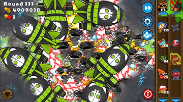 Bloom TD 5 round 333 Hardest map Impobbable mastery mode Tar Pit