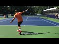 Stan Wawrinka hitting practices at CitiOpen 2018
