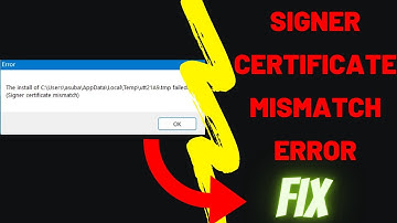 Signer Certificate Mismatch Error - FIX! | Ft. uTorrents | Without Losing Configurations.