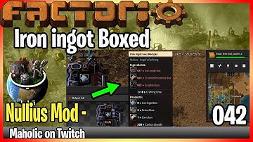 ⚙️Factorio Nullius Mod✅🏭➡️Iron plate boxs automation x042