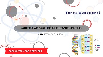 Molecular Basis of Inheritance - Part 10 | NEET 2025: Human Genome Project #NEET2025 #botanybasics