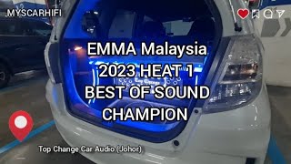 EMMA Malaysia 2023 Heat 1 - Best of Sound Champion - Viablue / Tchernov / Quartorigo / ZR Speaker