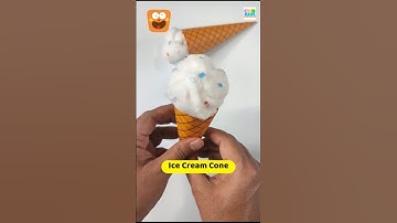 DIY Paper Ice Cream Cone #cubkidsmarathi #shorts #easycraft