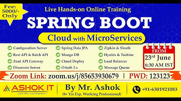Spring Boot & Microservices | Session-04 | Ashok IT