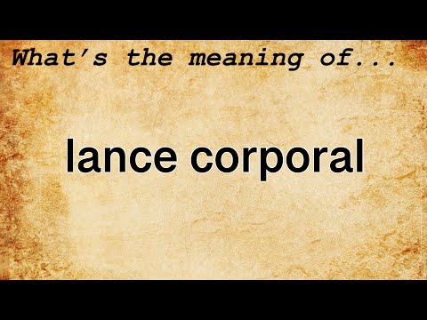 Lance Corporal Meaning  Definition of Lance Corporal 