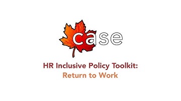 HR Inclusive Policy Toolkit #13: Return to Work (English)