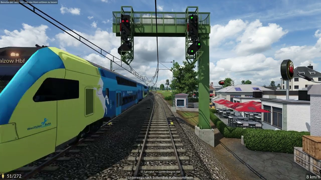 *4K60p* Transport Fever 2 - (Verlängerte) S5 Mitfahrt