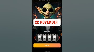22 November Goblin Mine Game Code #shorts #short #viral