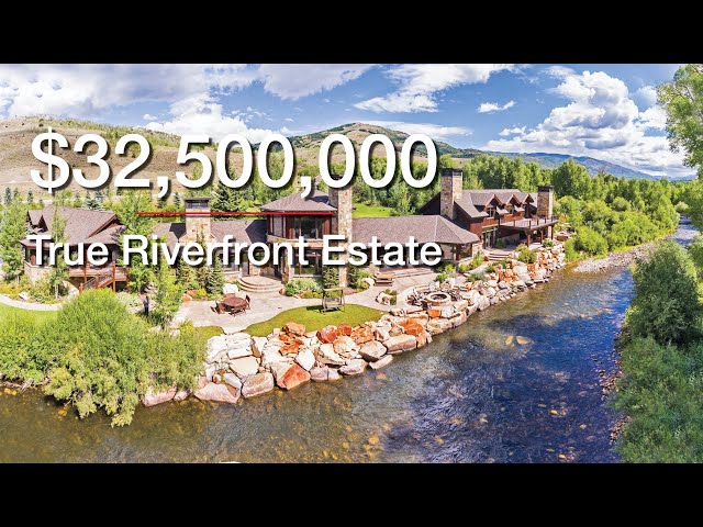 [SOLD] Spectacular $32,500,000 True Riverfront Estate on 2,670 Acres - RiverBend Ranch - Oakley, UT