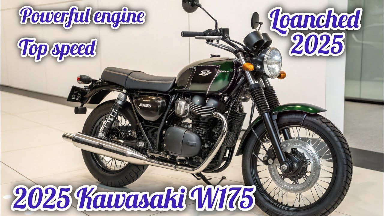 2025 Kawasaki W175 Launched | Retro Style Meets Modern Performance!