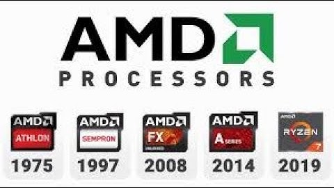 Evolution of AMD processors